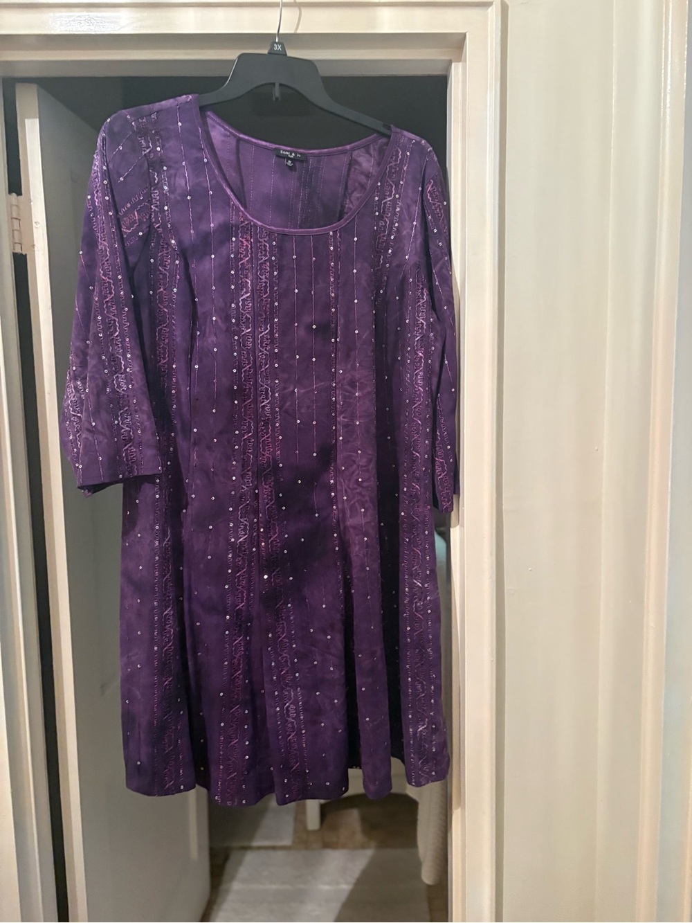 Sami & Jo Purple Embellished Tunic